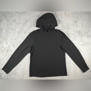 Lululemon Shift Stitch Hoodie Men's Med Black Waffle Knit Thermal Performance